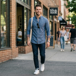Mens Slim Fit Casual Shirt