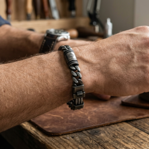 Adjustable Metal Bracelet for Men